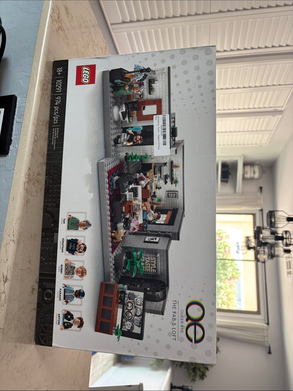 Retired Queer Eye Lego- The Fab 5 Loft 10291 Building Kit  NIB